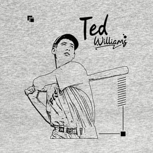 Ted Williams | Black Retro T-Shirt